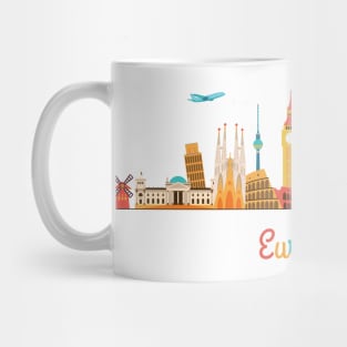 Europe skyline Mug